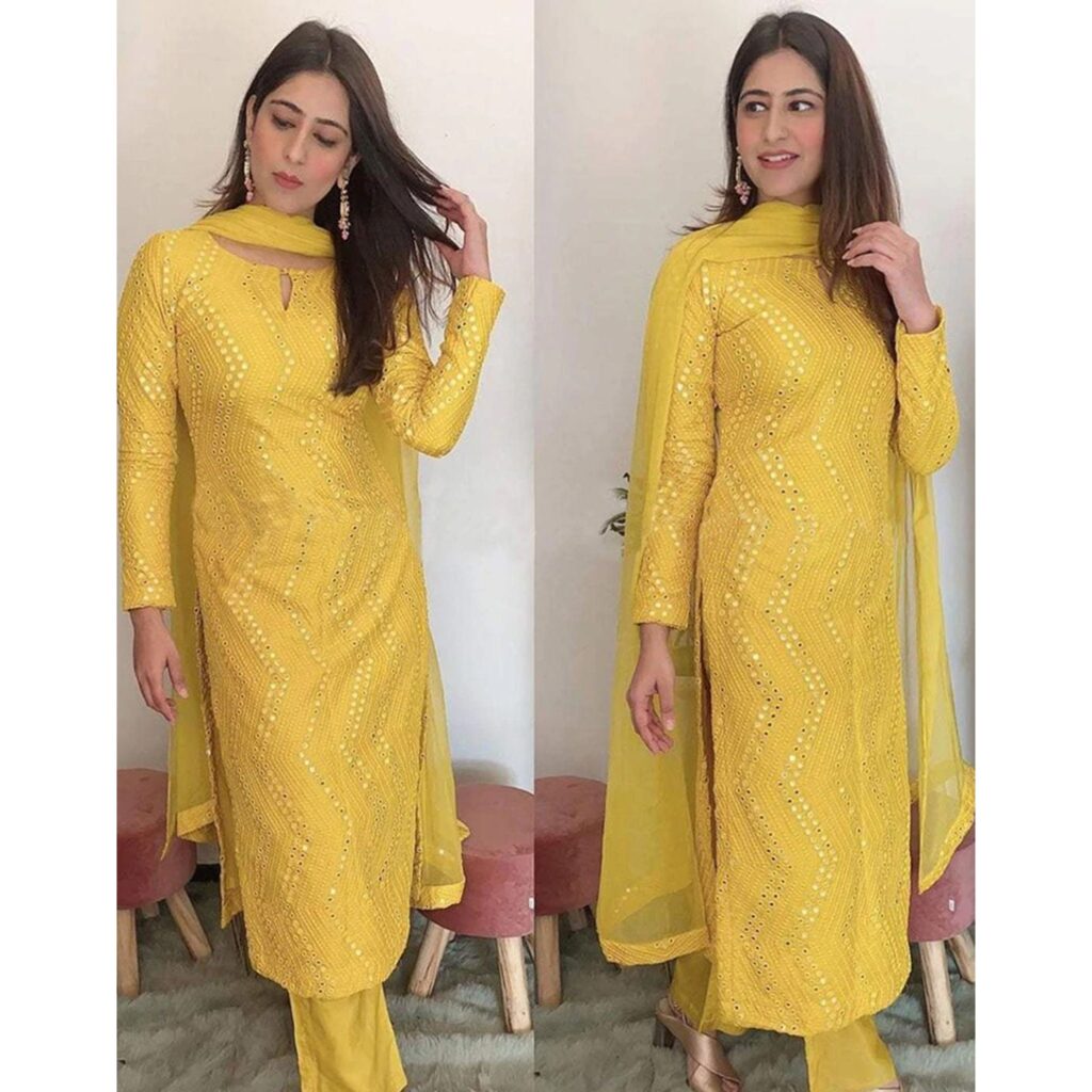 Stunning Yellow Salwar Suit Designs