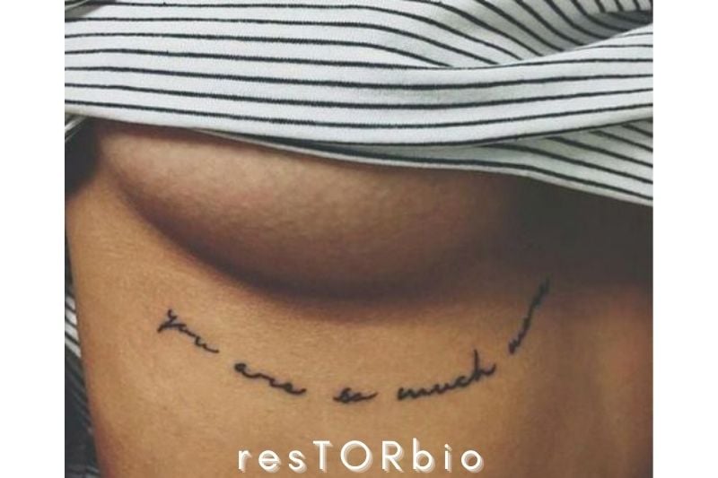 Underboob and Sternum Tattoos for Women