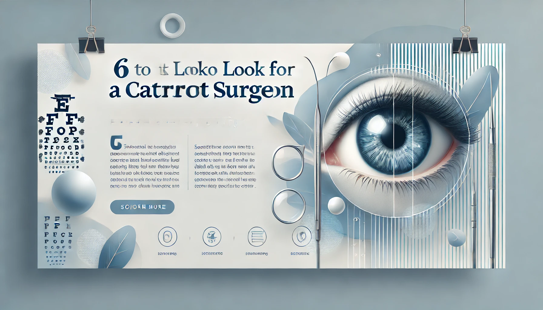 Things To Look For in a Cataract Surgeon