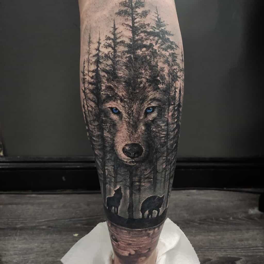 leg sleeve tattoo