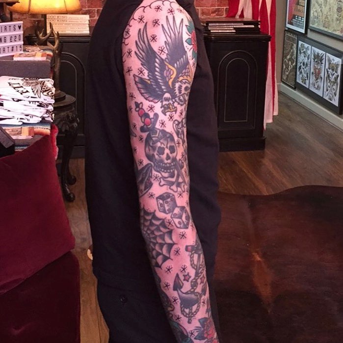 traditional tattoo sleeve