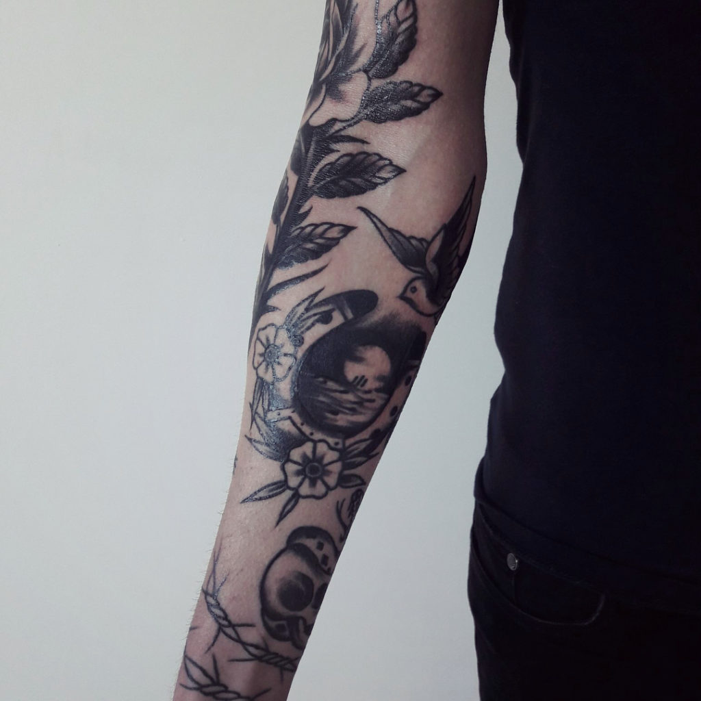 traditional tattoo sleeve