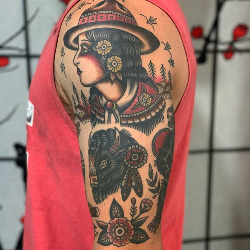 traditional tattoo sleeve