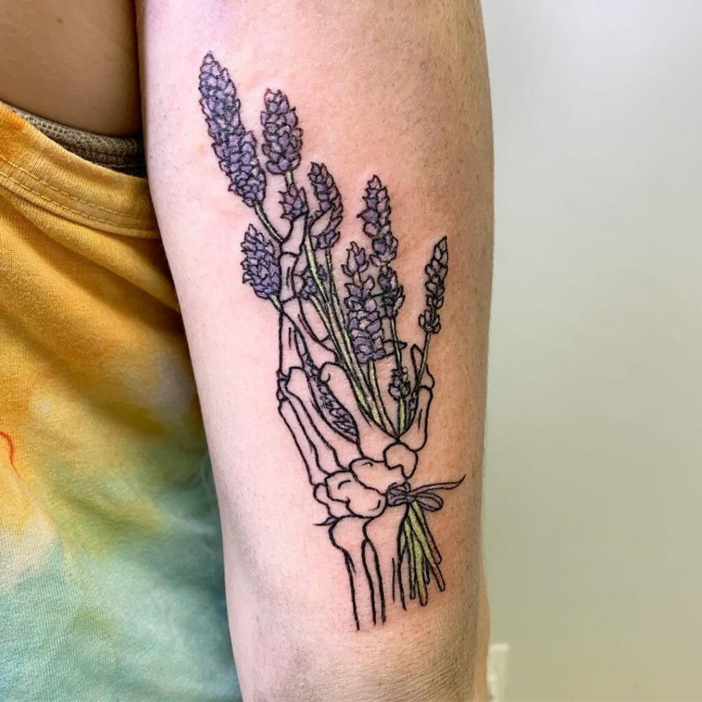 skeleton hand tattoo