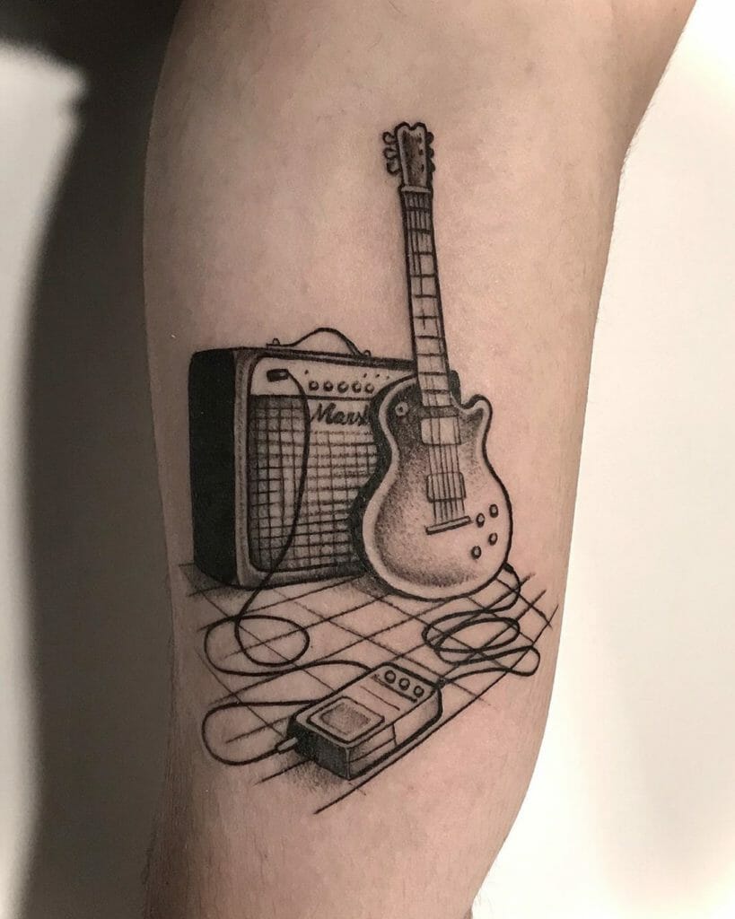 guitar tattoo