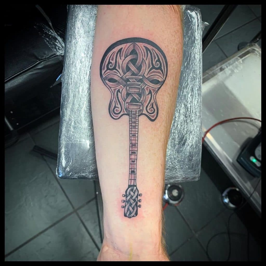 guitar tattoo