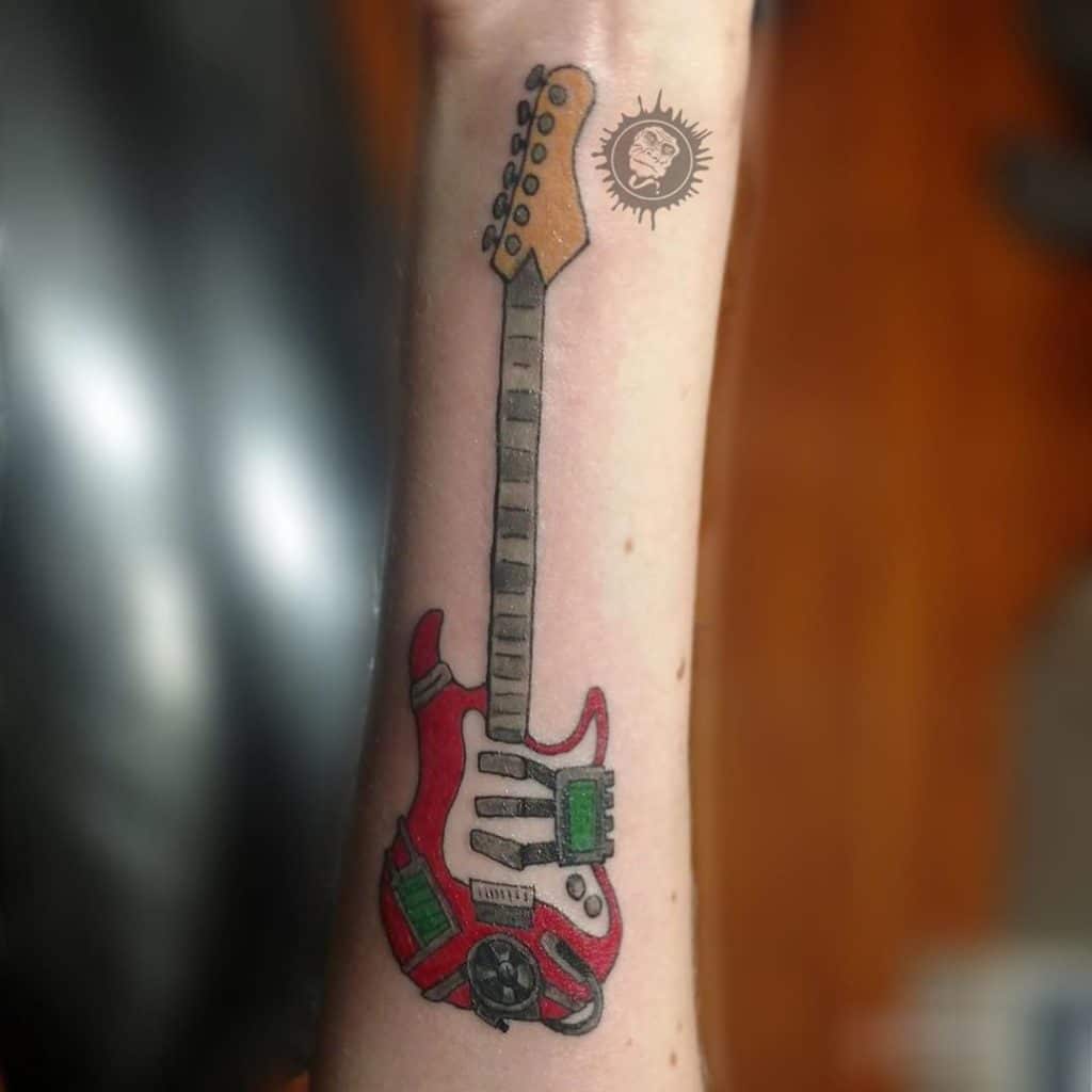 guitar tattoo