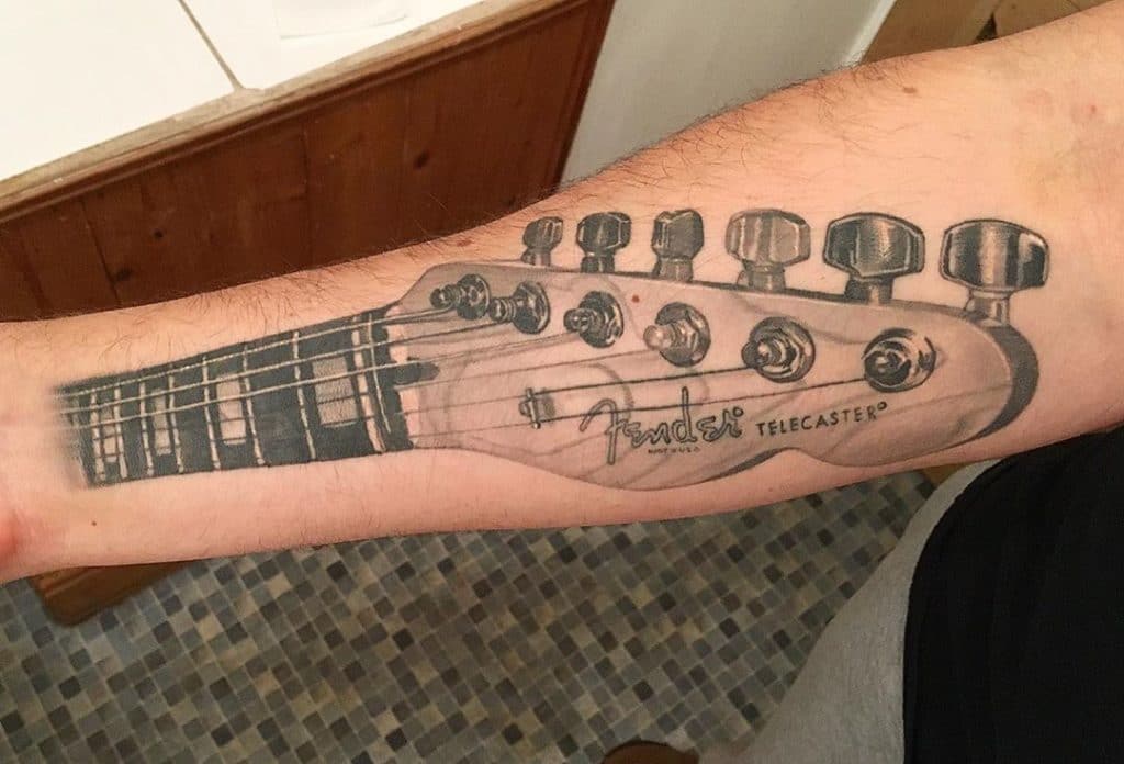 guitar tattoo