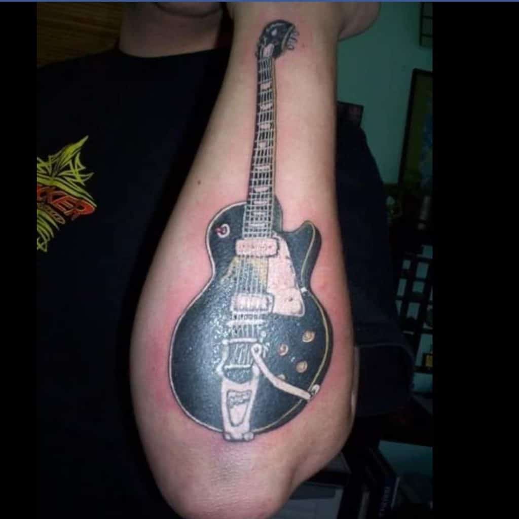 guitar tattoo