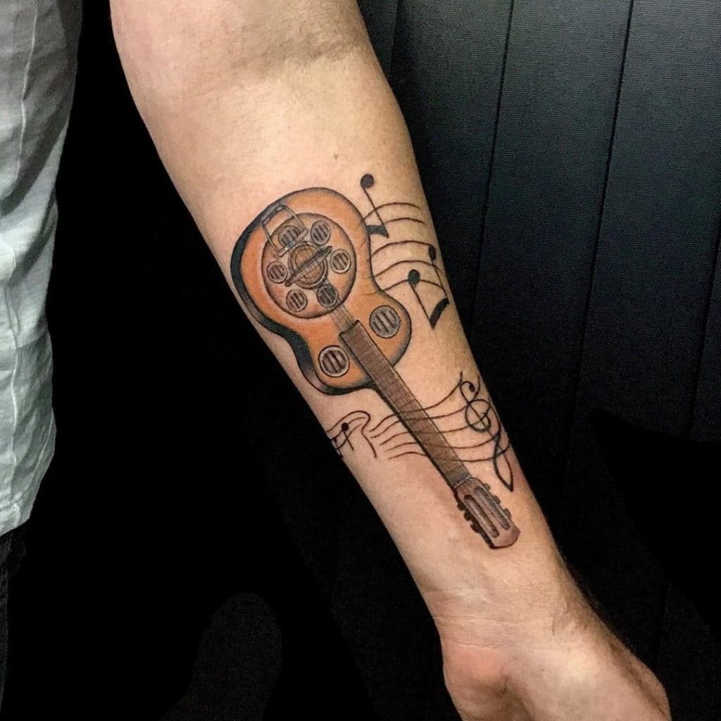 guitar tattoo