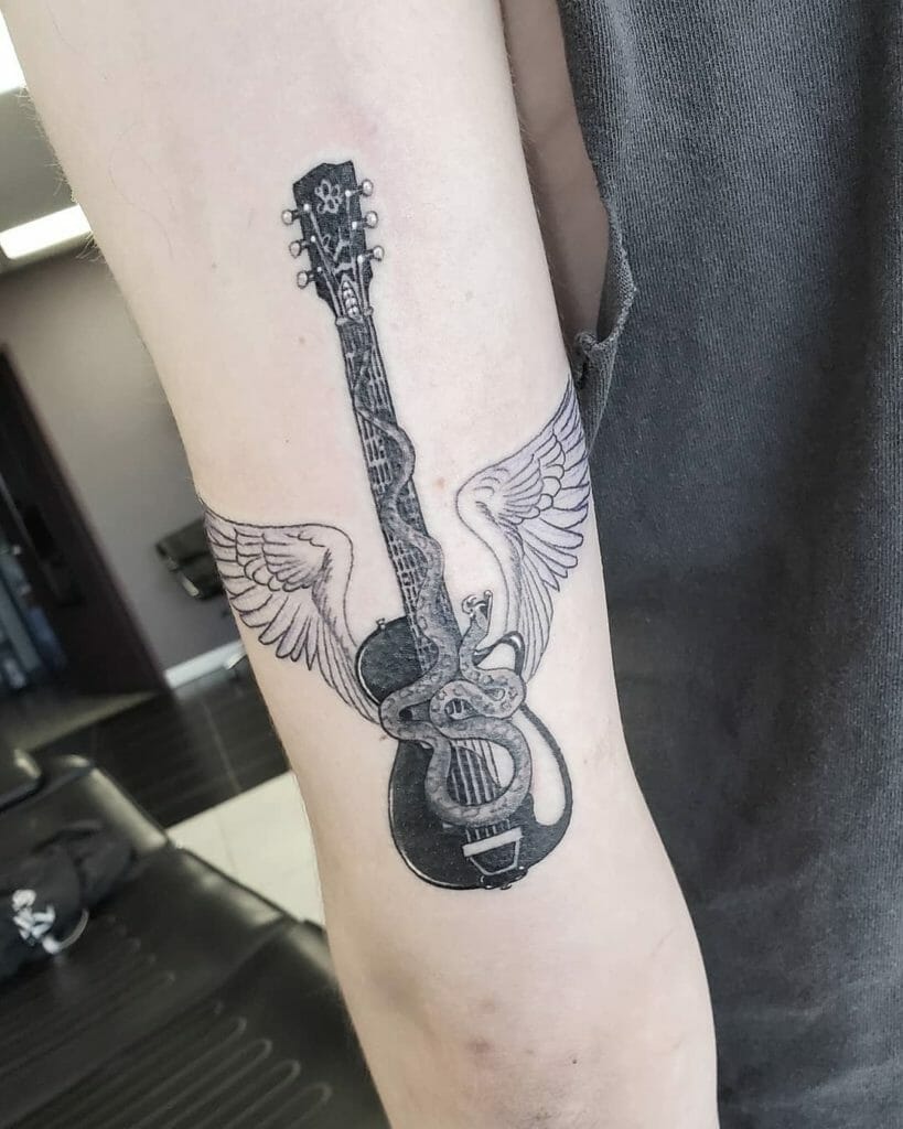 guitar tattoo