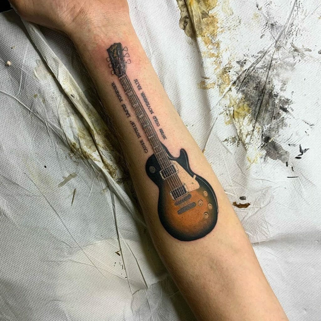 guitar tattoo