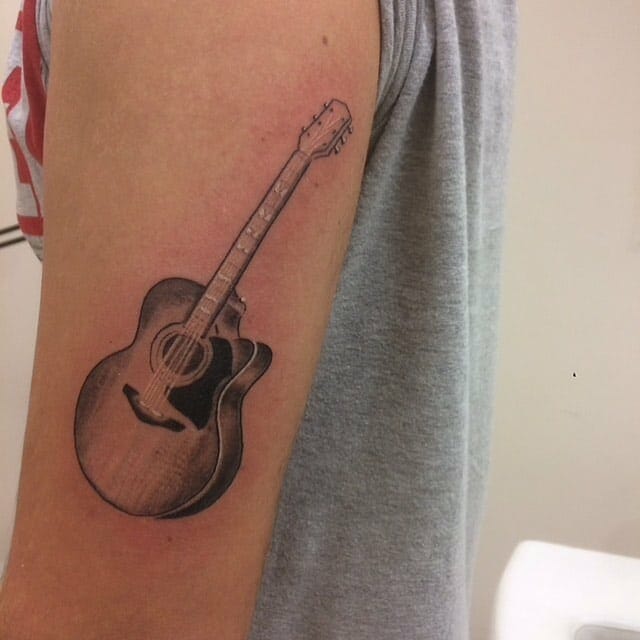 guitar tattoo