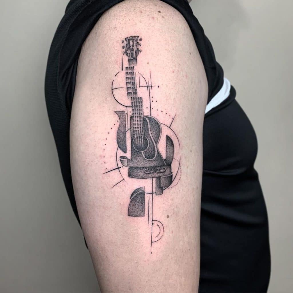 guitar tattoo