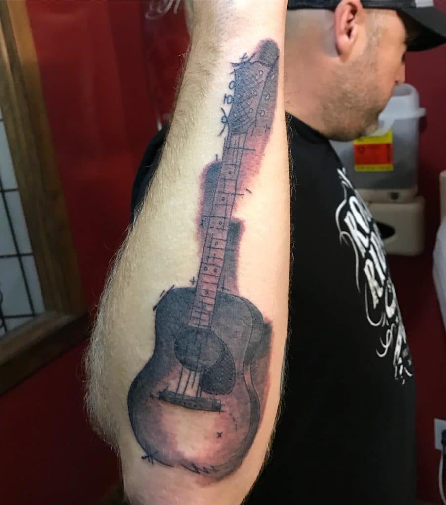 guitar tattoo