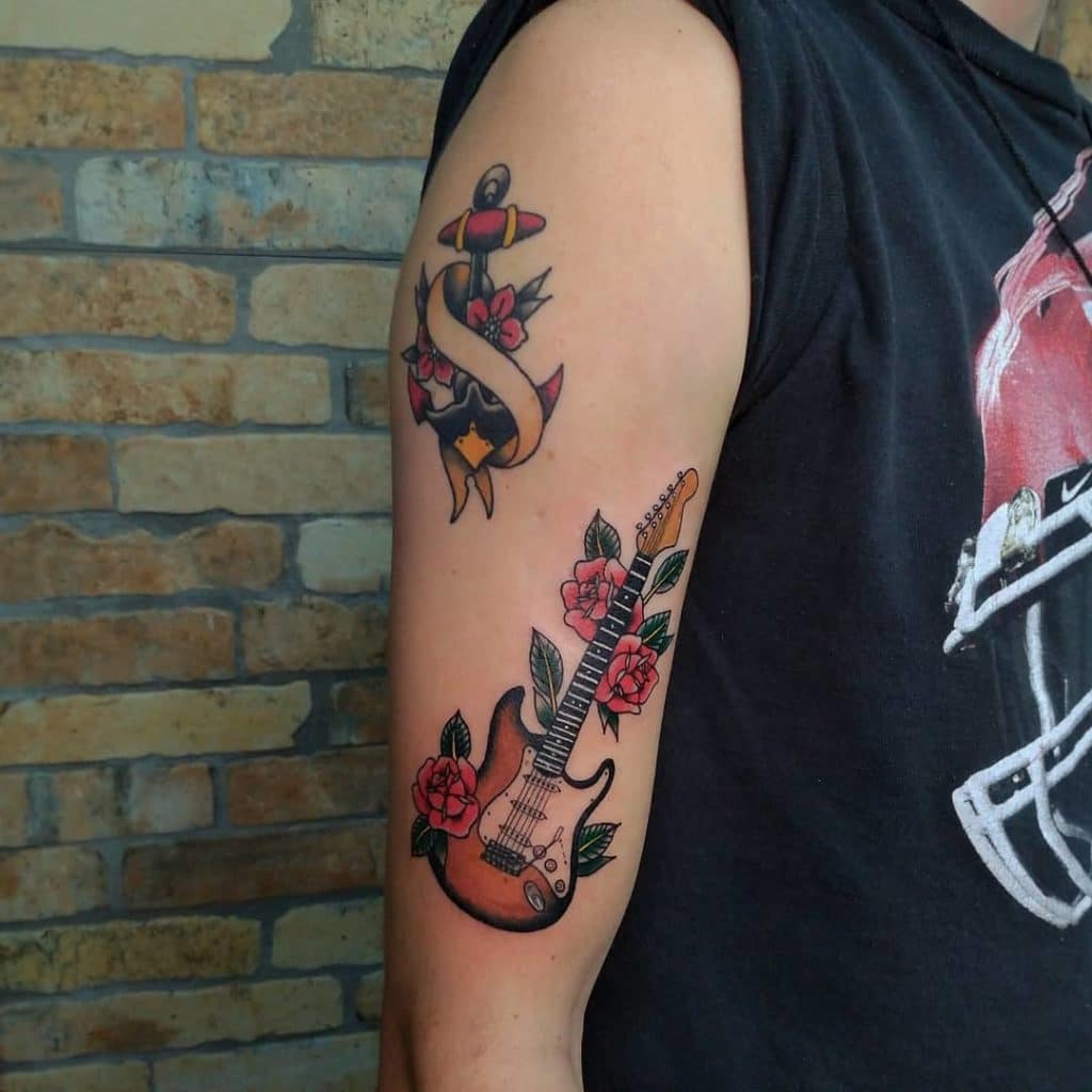 guitar tattoo