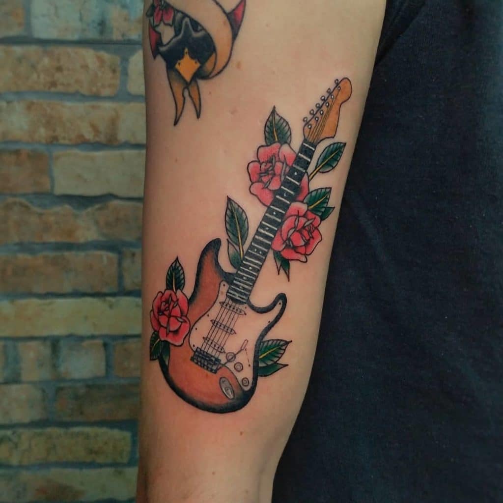 guitar tattoo