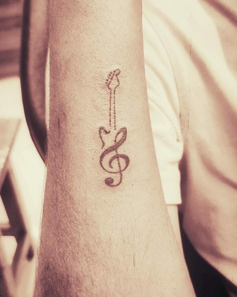 guitar tattoo