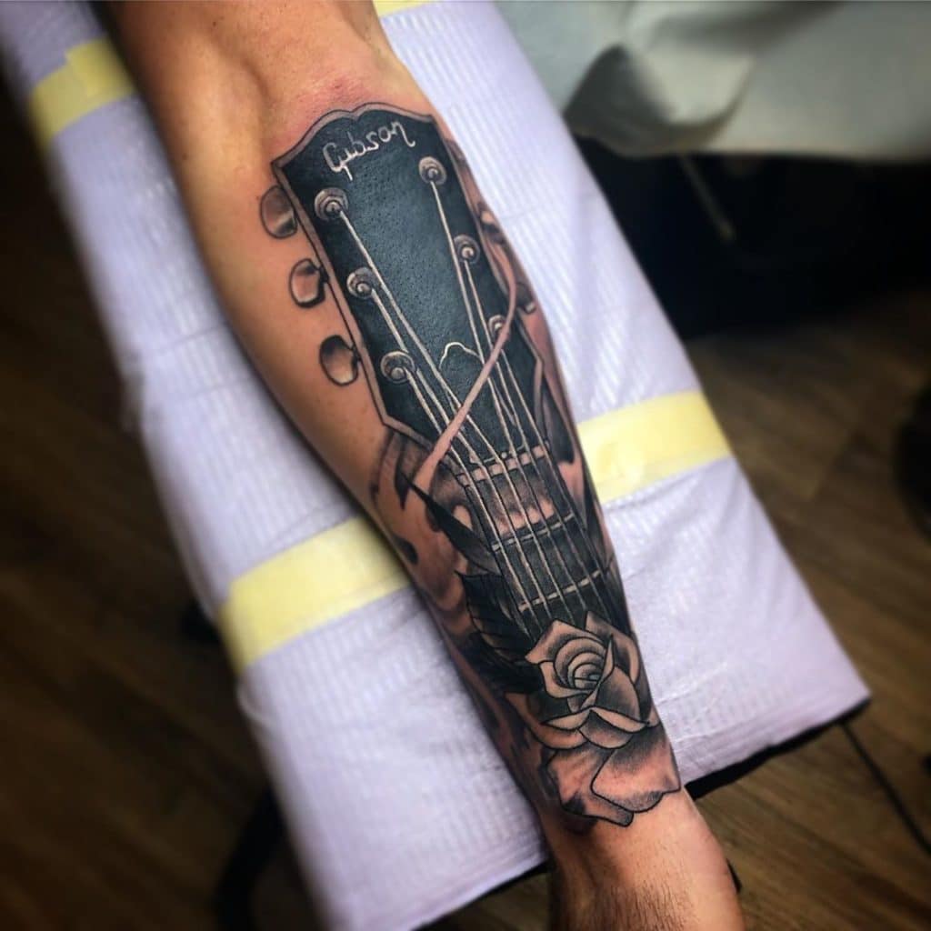 guitar tattoo