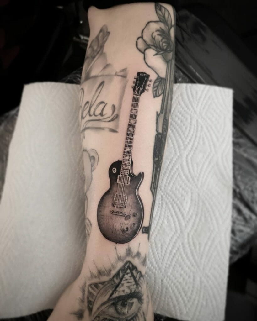 guitar tattoo