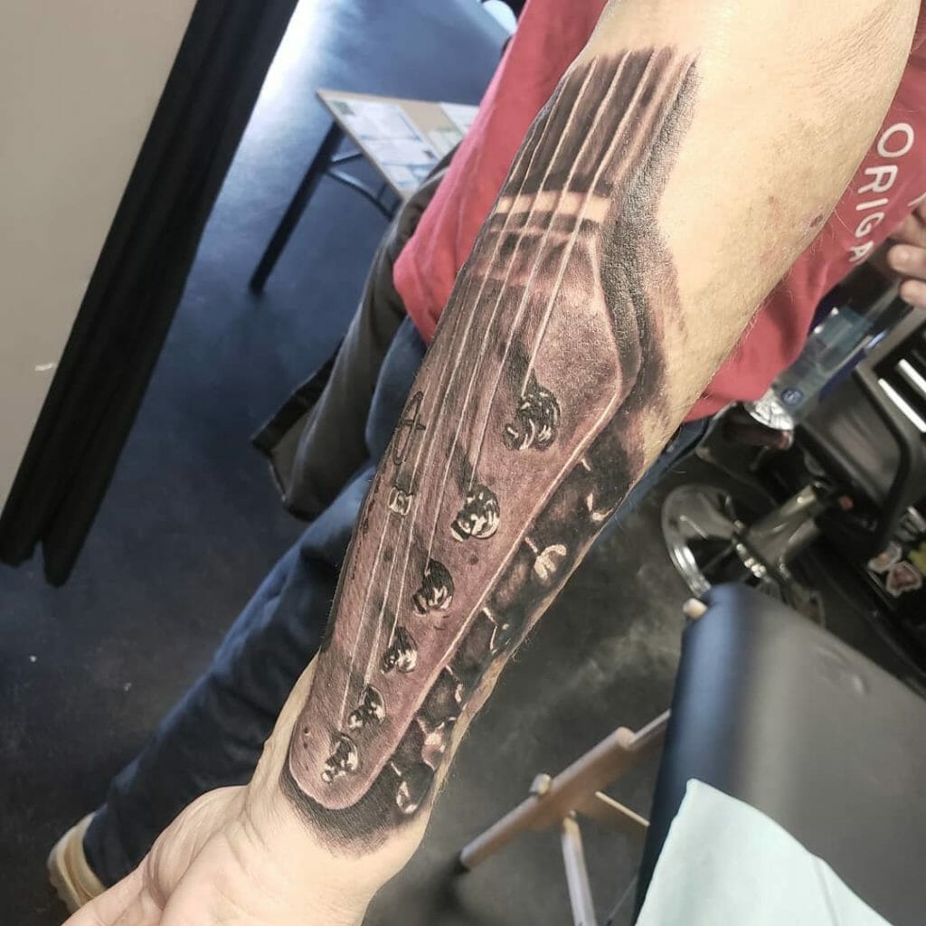 guitar tattoo