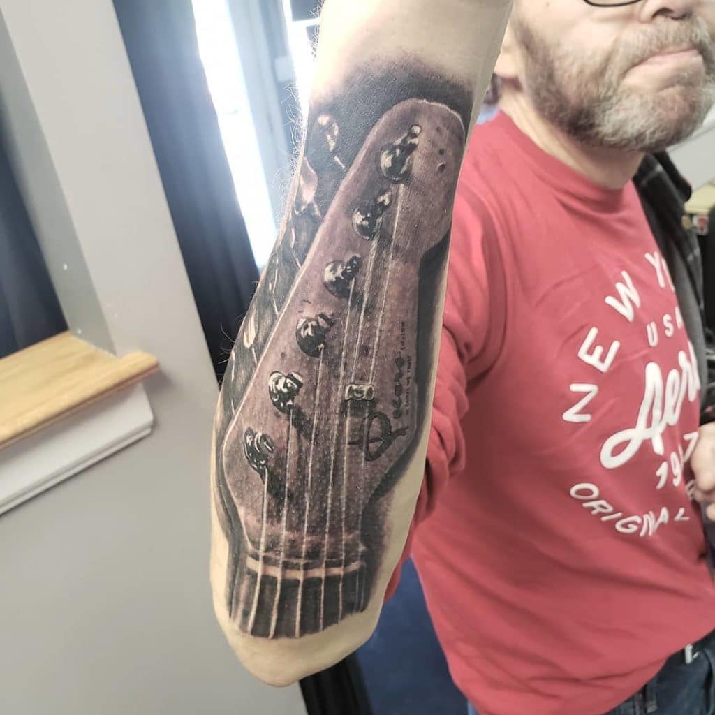 guitar tattoo