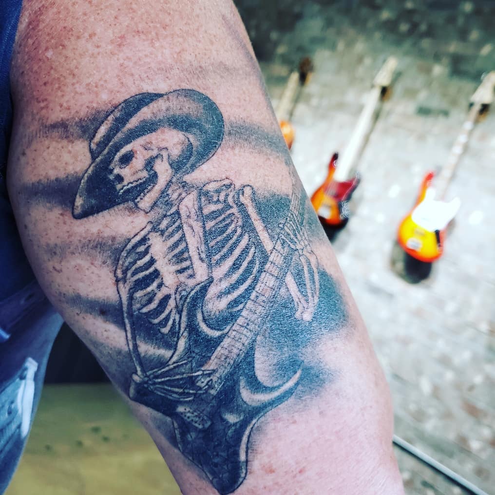 guitar tattoo