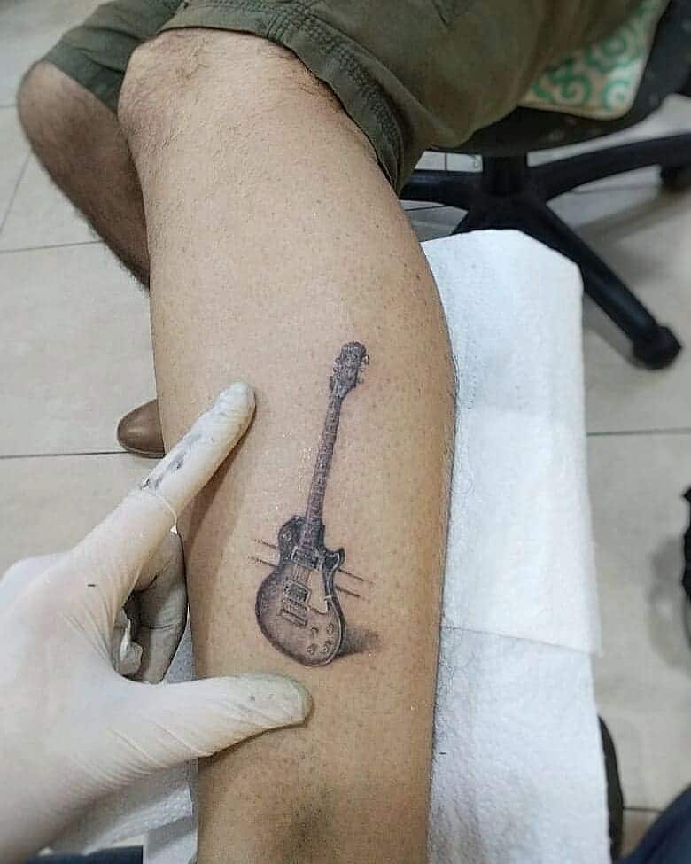 guitar tattoo