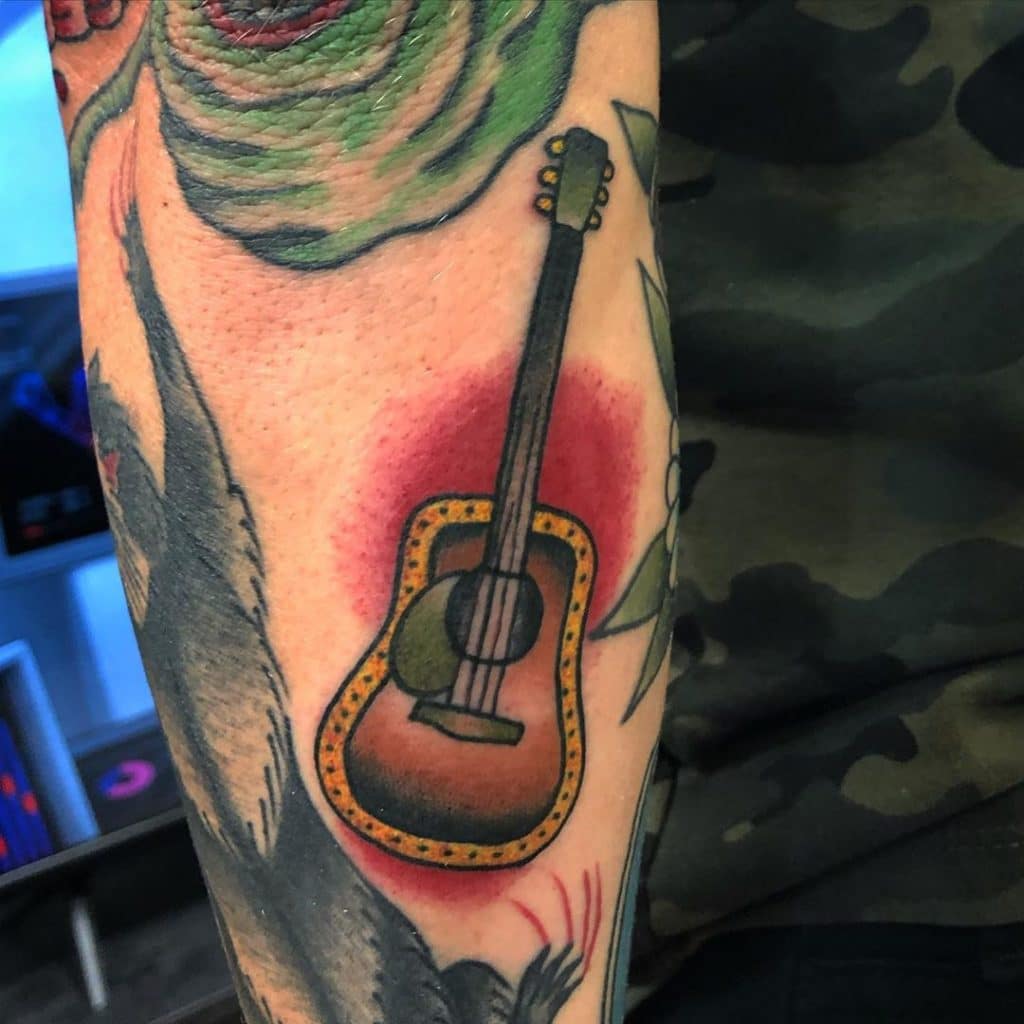 guitar tattoo