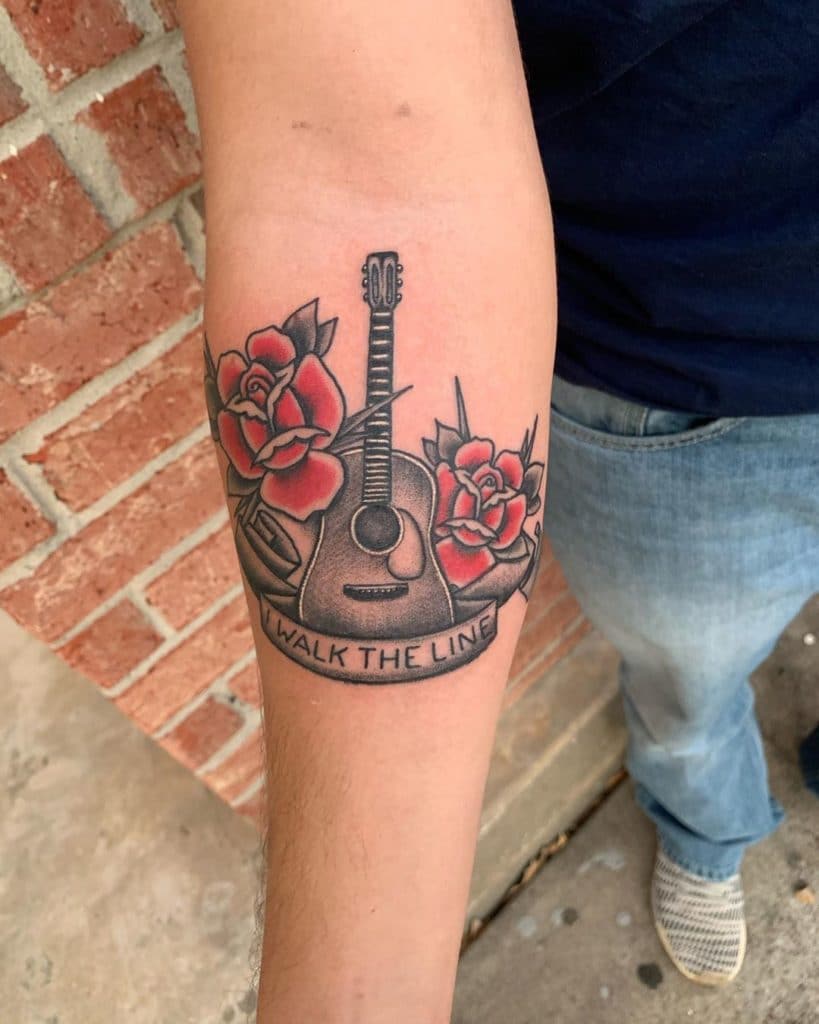 guitar tattoo