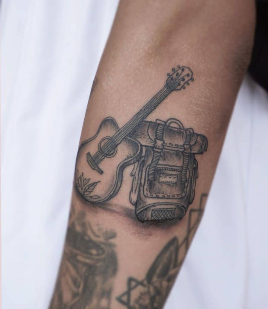 guitar tattoo