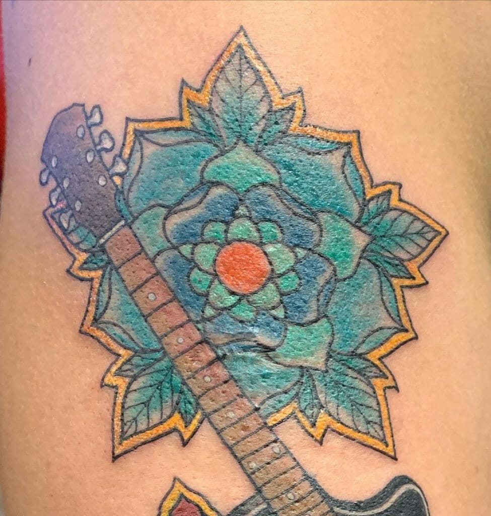 guitar tattoo