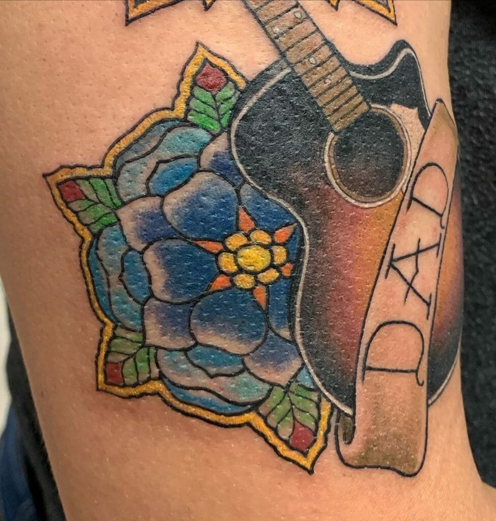 guitar tattoo