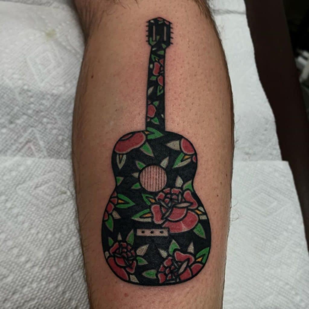 guitar tattoo