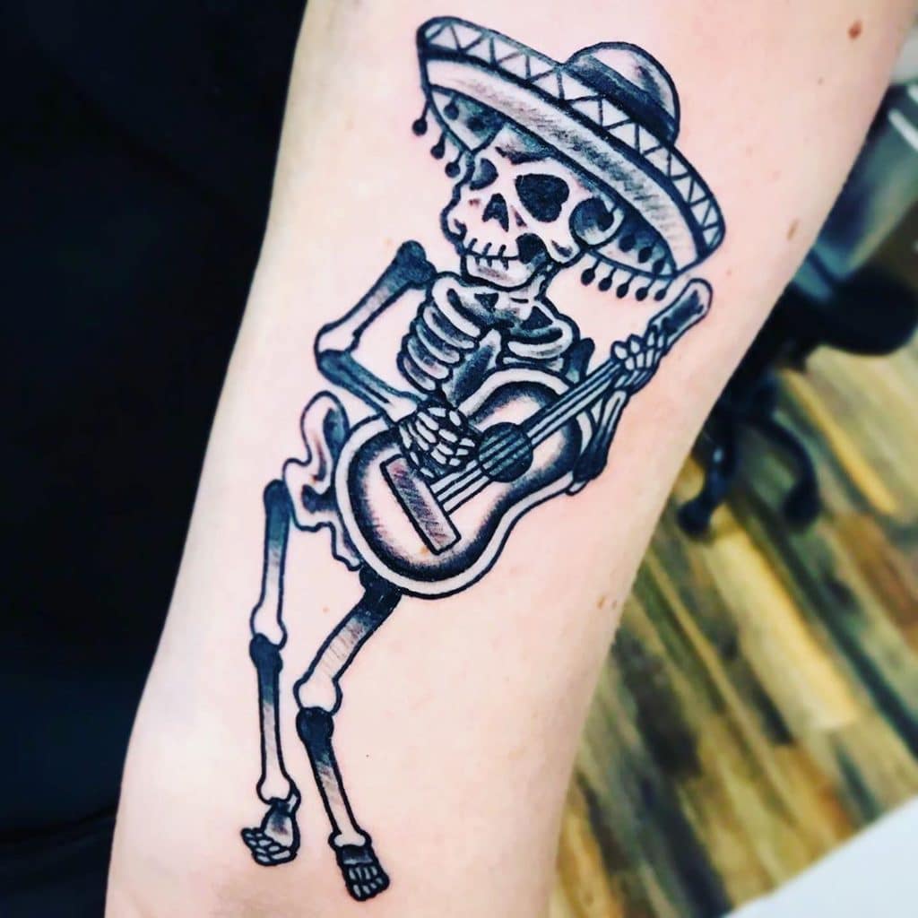 guitar tattoo