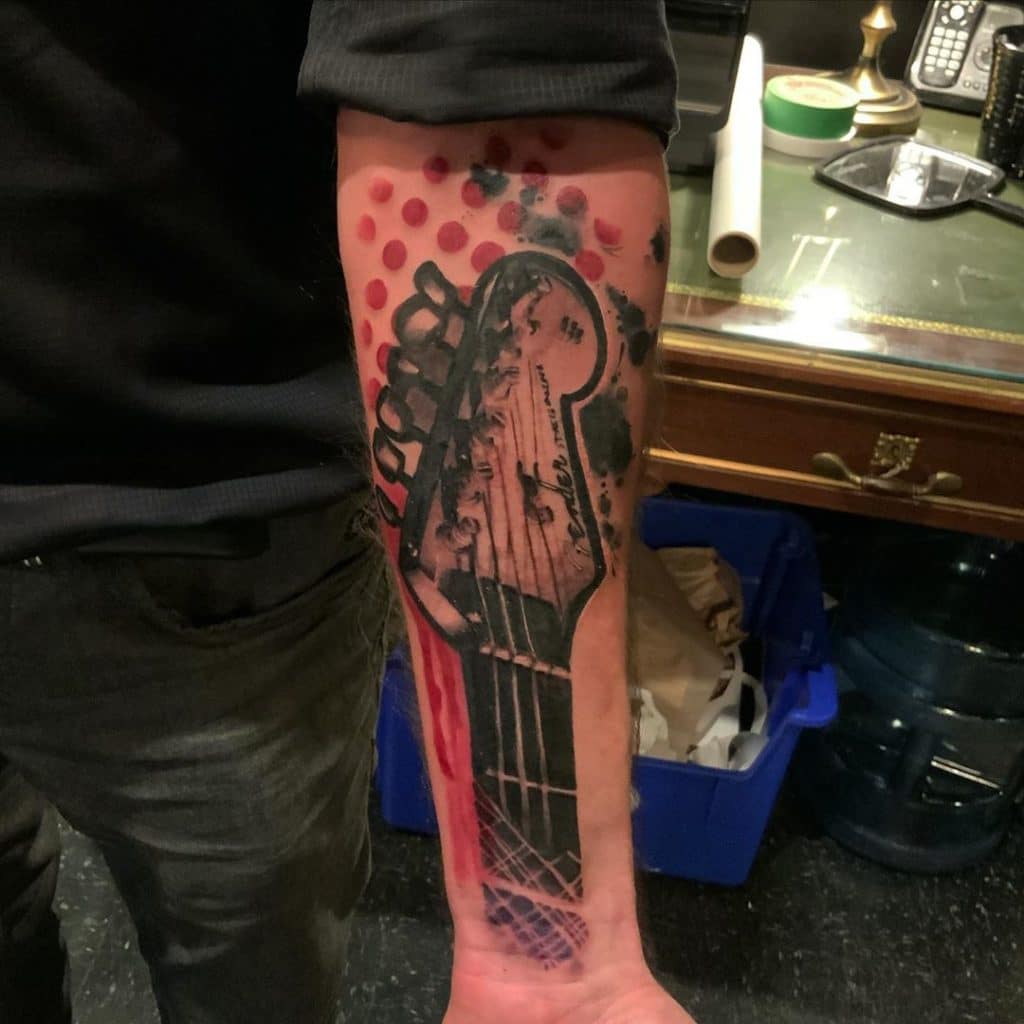 guitar tattoo