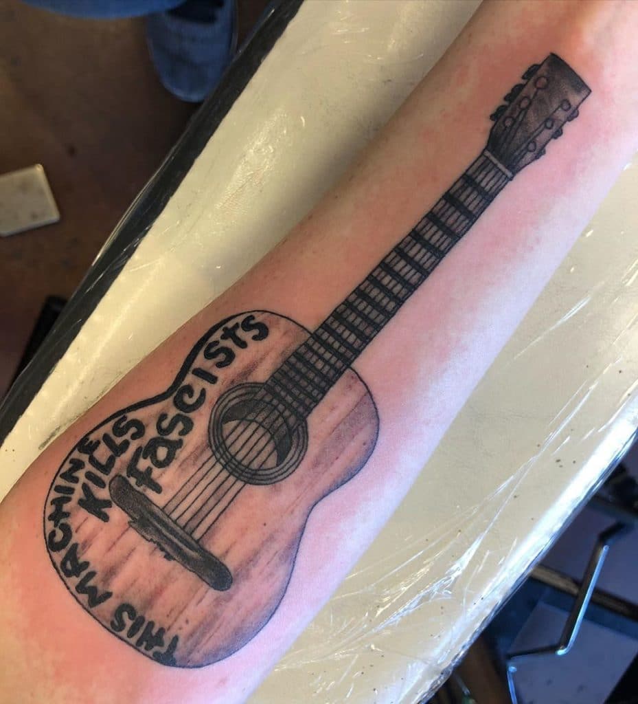 guitar tattoo