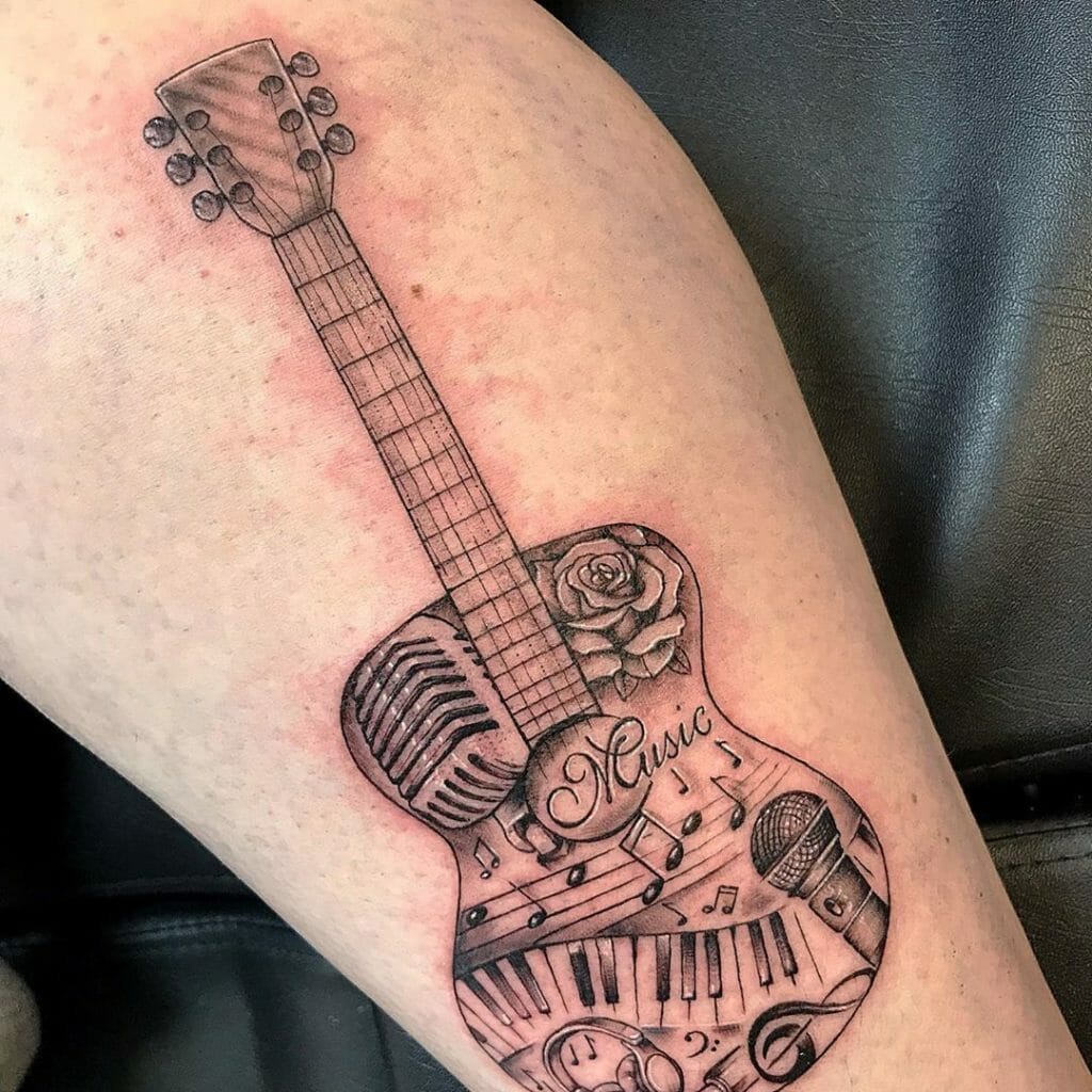 guitar tattoo