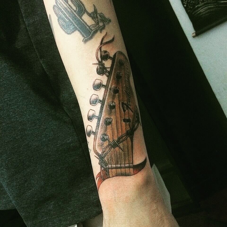 guitar tattoo