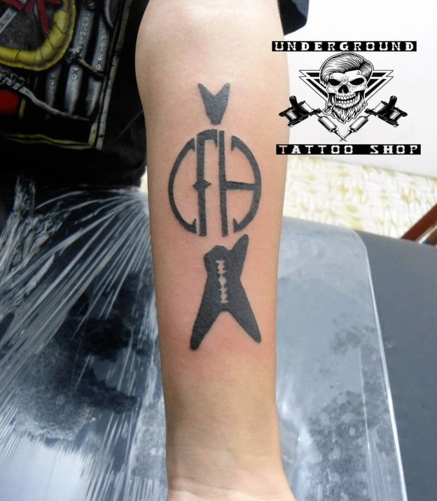 guitar tattoo