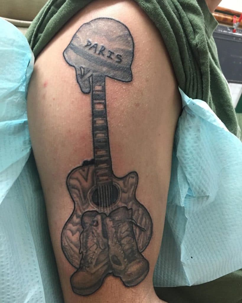 guitar tattoo