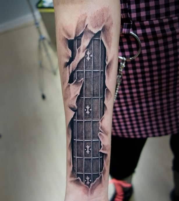 guitar tattoo