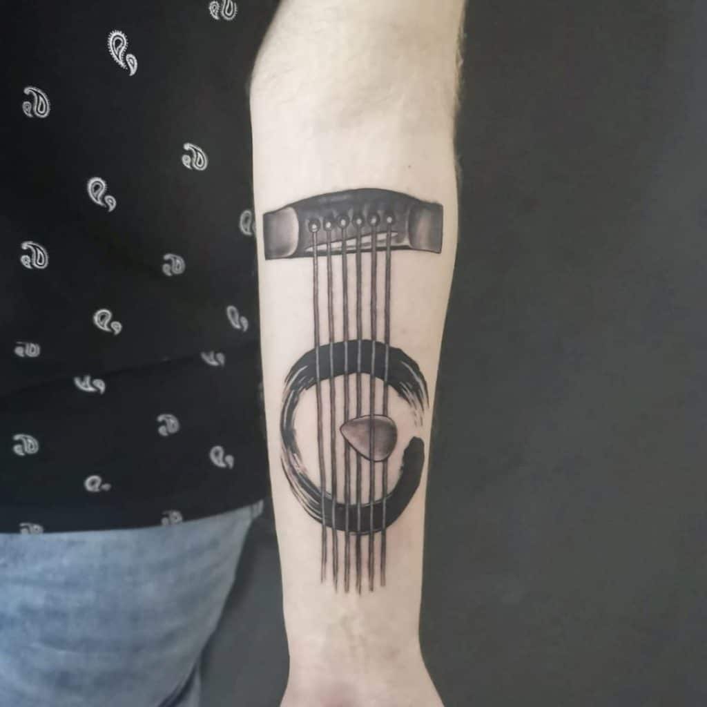 guitar tattoo