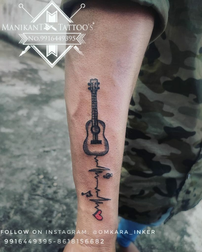 guitar tattoo