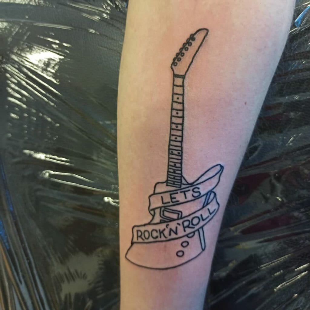 guitar tattoo