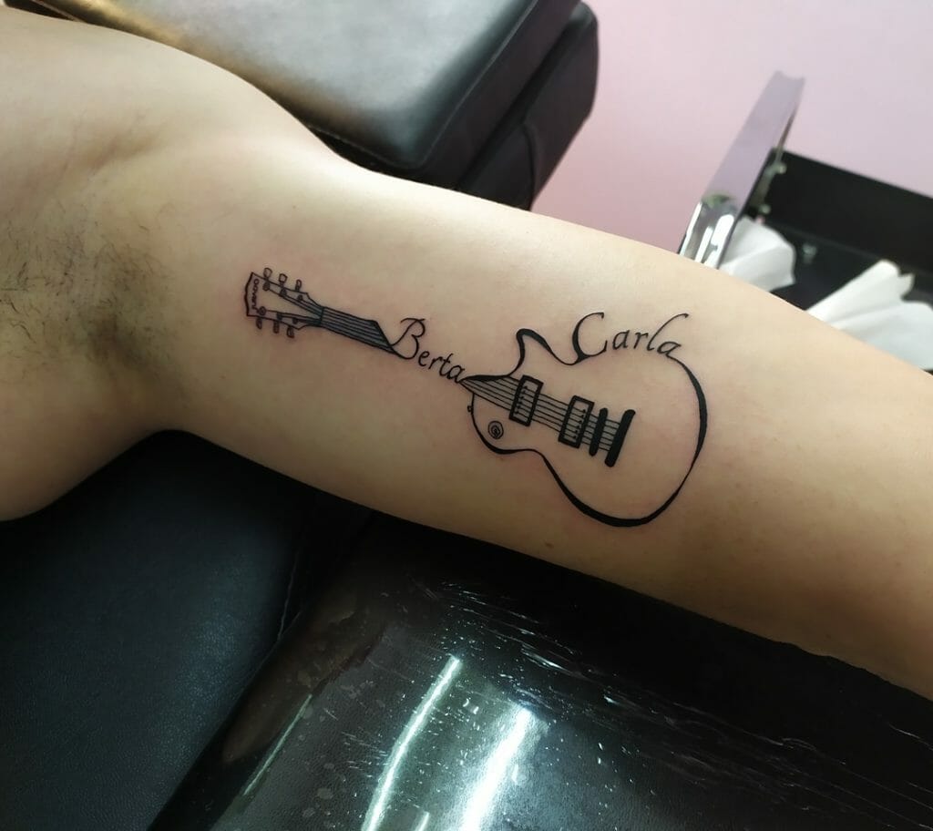 guitar tattoo