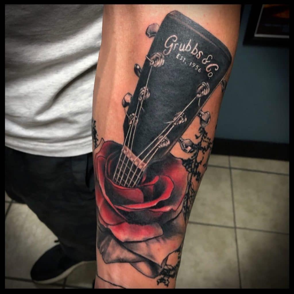 guitar tattoo