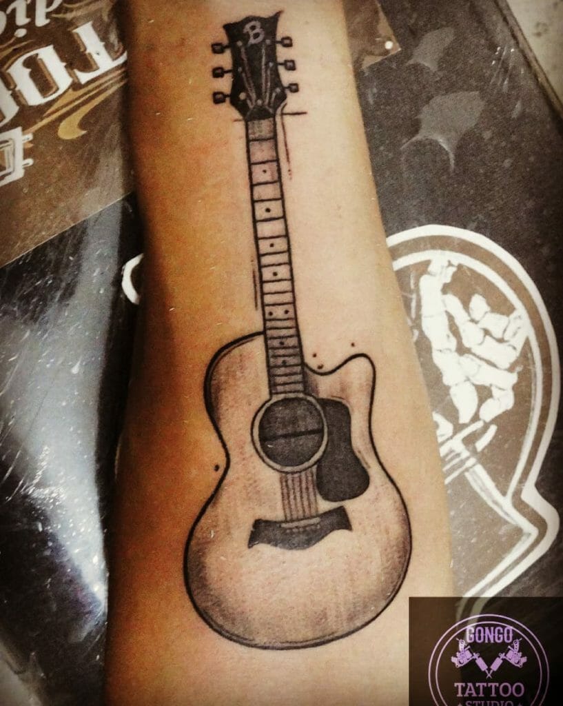 guitar tattoo