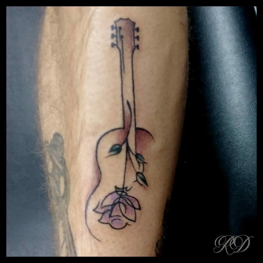 guitar tattoo