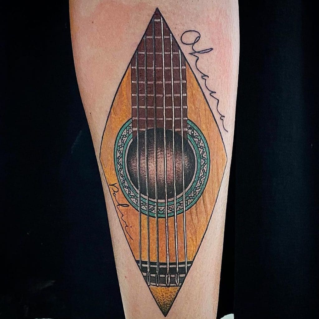 guitar tattoo